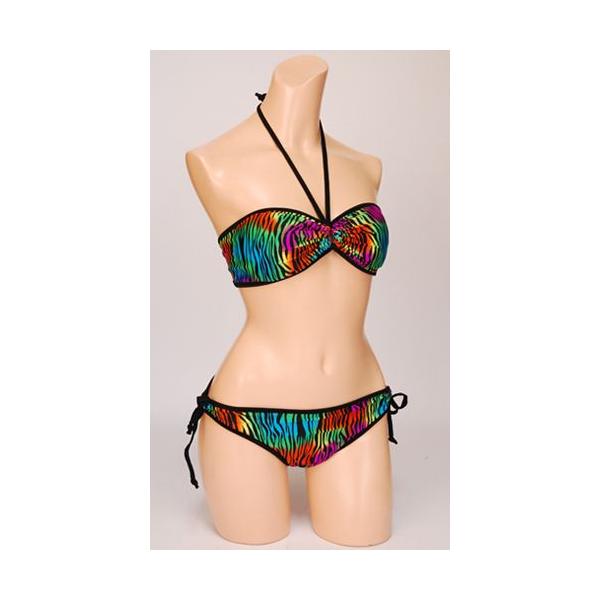 カラフルゼブラ柄 バンドゥ チューブトップ ビキニ 水着 Bikini Swim Wear レディース 可愛い水着 通販 プチプラ 新作 激安 Buyee Buyee Japanese Proxy Service Buy From Japan Bot Online