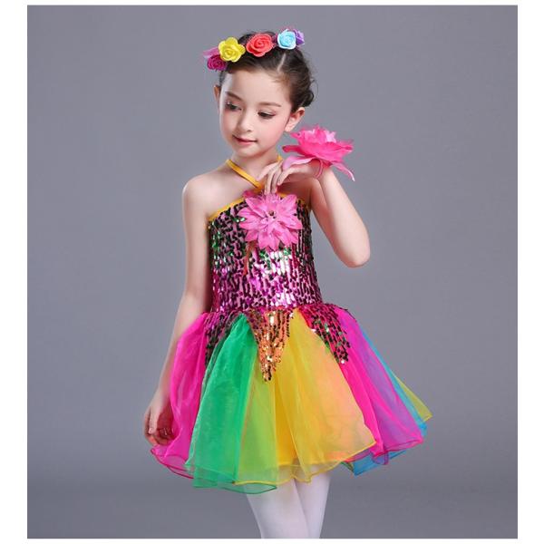 スパンコール ダンス衣装 ワンピース カラフル ドレス チュチュスカート 子供 キッズ 女の子 ダンス衣装 ジュニア ラテンダンス 社交ダンス 衣装 Buyee Buyee Japanese Proxy Service Buy From Japan Bot Online