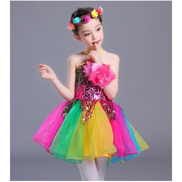 スパンコール ダンス衣装 ワンピース カラフル ドレス チュチュスカート 子供 キッズ 女の子 ダンス衣装 ジュニア ラテンダンス 社交ダンス 衣装 Buyee Buyee Japanese Proxy Service Buy From Japan Bot Online