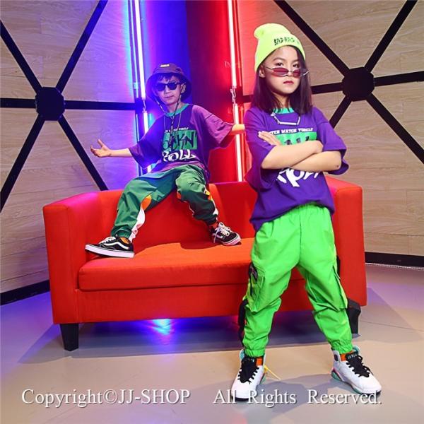 蛍光色パンツ ジャズダンス キッズ ダンス衣装 ヒップホップ 上下 セットアップ 子供 サルエルパンツ Hiphop 演出服 半袖 ステージ衣装 練習着 ステージ衣装 Buyee Buyee Jasa Perwakilan Pembelian Barang Online Di Jepang