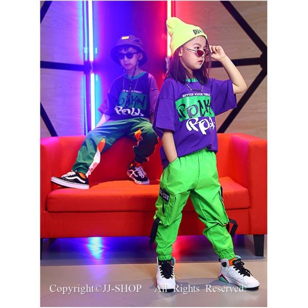 蛍光色パンツ ジャズダンス キッズ ダンス衣装 ヒップホップ 上下 セットアップ 子供 サルエルパンツ Hiphop 演出服 半袖 ステージ衣装 練習着 ステージ衣装 Buyee Buyee Jasa Perwakilan Pembelian Barang Online Di Jepang