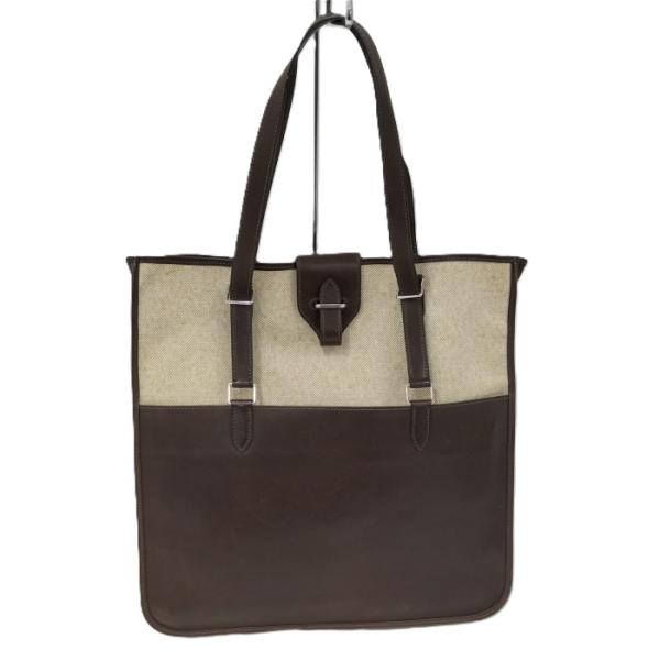 エルメス　キャンバス　バッグ　ジャンピングカバス　トート　レザー HERMES（エルメス） ジャンピング カバス トートバッグ キャンバス