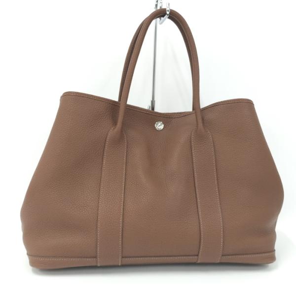 HERMES ガーデンパーティ PM ネゴンダ トートバッグ マロンドインディ 