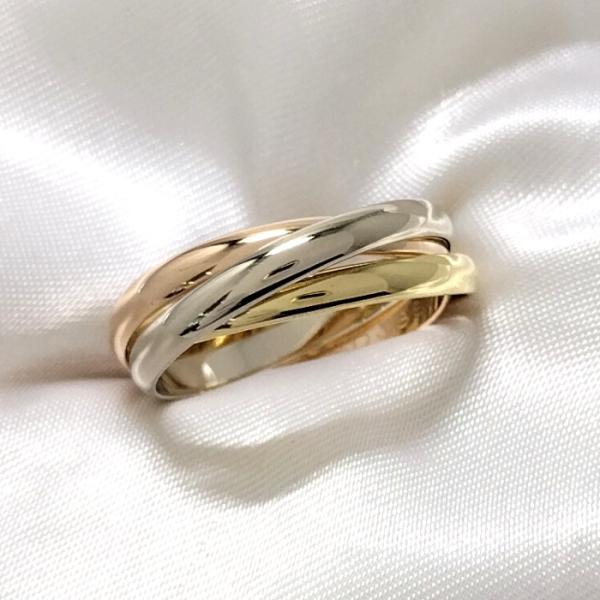 Cartierカルティエトリニティリング 750YG/WG/PG 53号