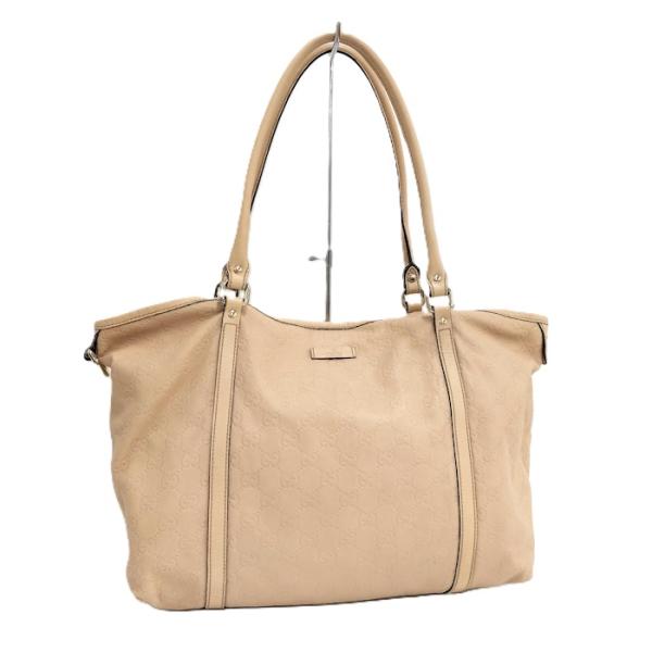 GUCCI（グッチ） トートバッグ グッチシマ レザー ベージュ 197953