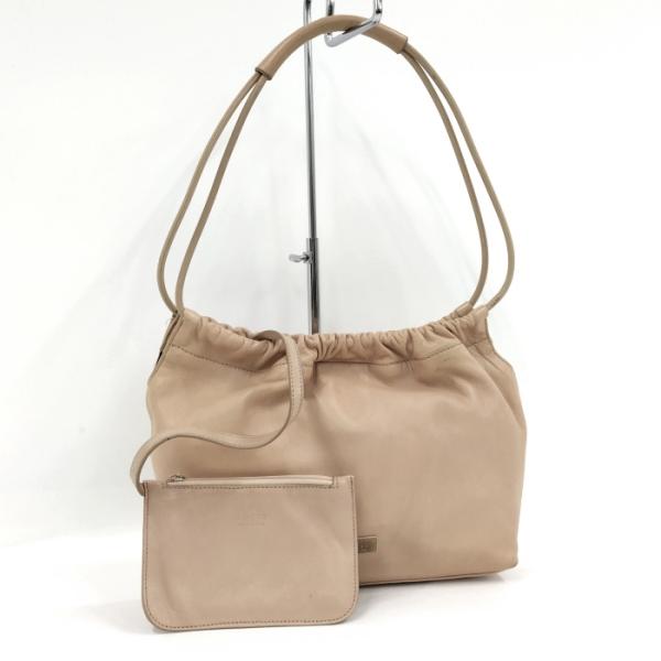 GUCCI オールレザー ポーチ ハンドバッグ GUCCI 【中古】GUCCI レザーポーチ ショルダーバッグ レザー