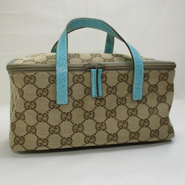 GGキャンバス 【中古】GUCCI バニティバッグ ハンドバッグ ポーチ  