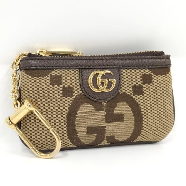 GUCCI 【中古】GUCCI オフィディア ジャンボ GG コインケース キー  
