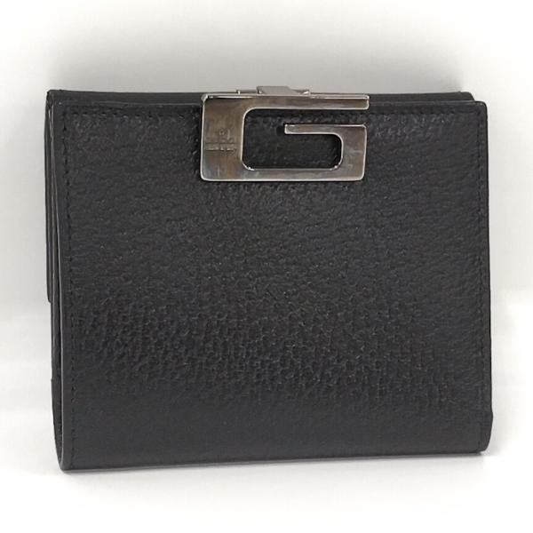 GUCCI 二つ折り財布 レザー ブラック 035 2149 2094 : JJ