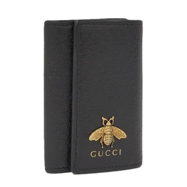 GUCCI（グッチ） GUCCI 6連 キーケース ビー レザー ブラック 528683