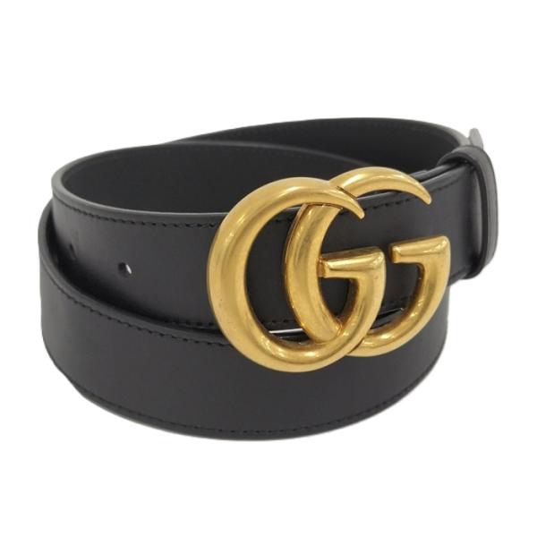 専用　3本！！！ GUCCI ダブルG スリムベルト レザー ブラック 414516 : JJ