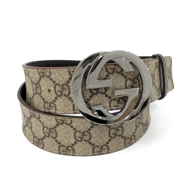 GUCCI（グッチ） ベルト インターロッキングG GGスプリーム PVC レザー