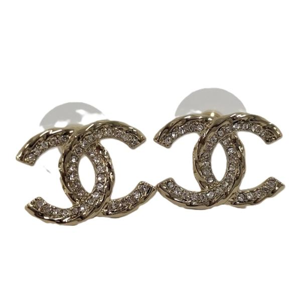 CHANEL ピアス ココマーク ラインストーン GP ゴールド B23B CHANEL ピアス ココマーク ラインストーン GP ゴールド B23B