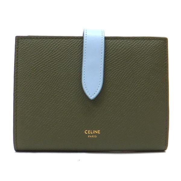 CELINE（セリーヌ） ミディアム・ストラップウォレット 財布 グレ