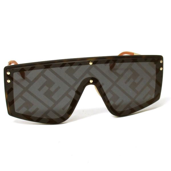 サングラス オーバル FF ロゴ ヴィンテージ FENDI 美品✨ ベージュ