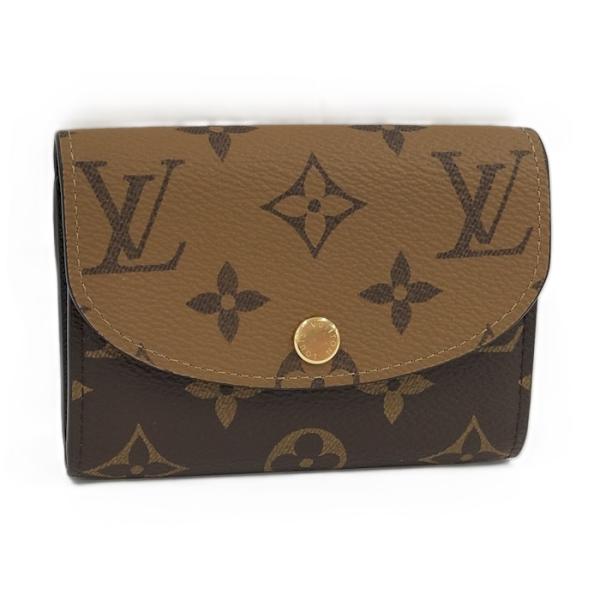【美品】　ルイヴィトン　ポルトモネ　ロザリ　リバース　コインケース LOUIS VUITTON ポルトモネ ロザリ コインケース モノグラム