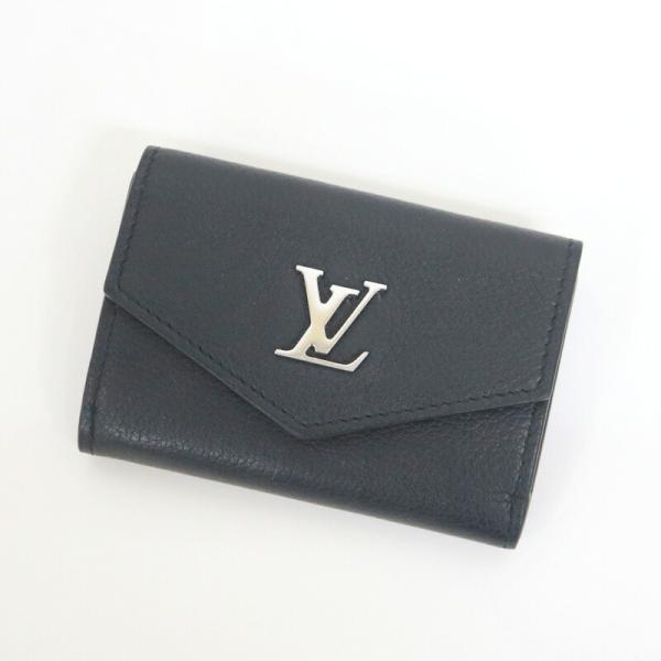 LOUIS VUITTON ルイヴィトン ポルトフォイユロックミニ ノワール 三