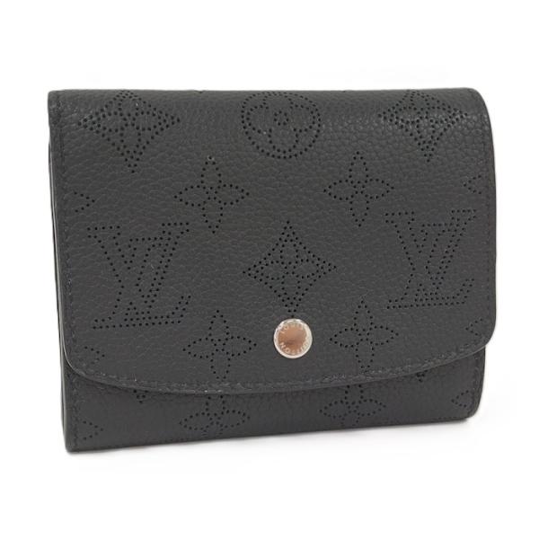 ルイヴィトン　長財布　モノグラム　マヒナ　ポルトフォイユ　イリス　ブラック LOUIS VUITTON（ルイ・ヴィトン） ポルトフォイユ イリス コンパクト