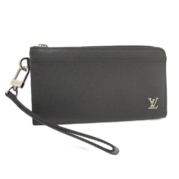 ルイヴィトン タイガ 二つ折り財布 ブラック レザー LOUIS VUITTON（ルイ・ヴィトン） ジッピードラゴンヌ 二つ折り長財布