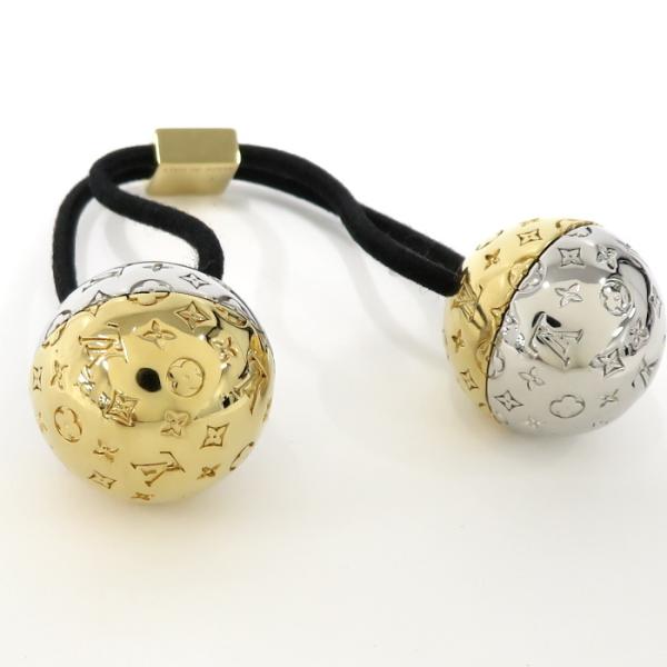 新品　未使用　ルイヴィトン　プラネット　ナノグラム　ヘアゴム LOUIS VUITTON 【中古】ルイヴィトン シュシュ ナノグラム