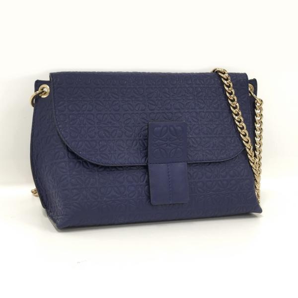 LOEWE 【中古】LOEWE アベニュー チェーンショルダーバッグ アナグラム 