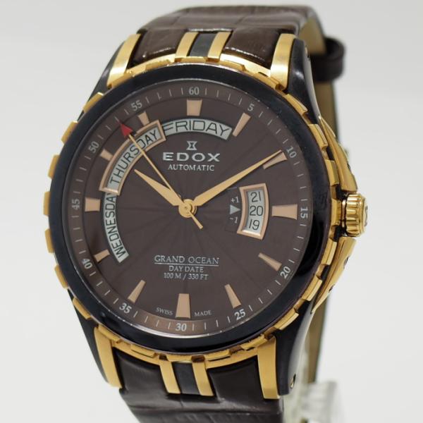 EDOX 自動巻き ブラック 訳あり OCEAN GMT GRAND EDOX 自動巻き ブラック 訳あり OCEAN GMT GRAND