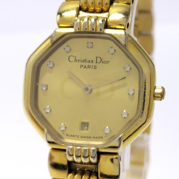 クリスチャンディオール D48.153 オクタゴン ゴールド レディース 時計 買取実績】お買取りした ChristianDior クリスチャンディオール