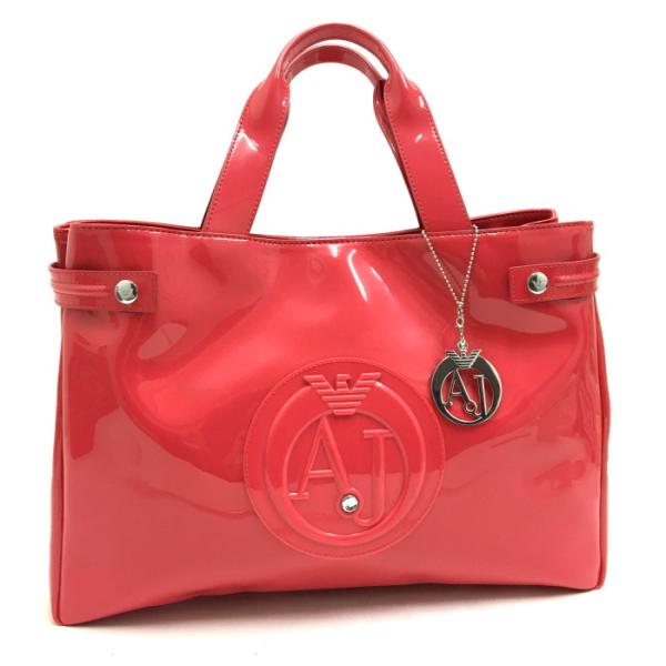 ARMANI JEANS トートバッグ ARMANI JEANS アルマーニ・ジーンズ トートバッグ 美品 エナメル