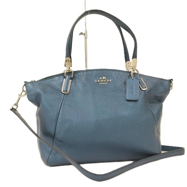 COACH（コーチ） COACH 2WAYハンドバッグ レザー ブルー F34493 : JJ