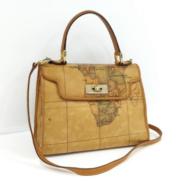 PRIMA CLASSE ALVERO MARTINI 地図柄 ショルダーバッグ PRIMA CLASSE ALVERO MARTINI 地図柄 ショルダーバッグ