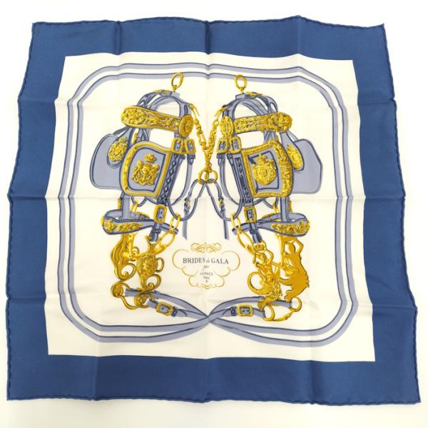 HERMES（エルメス） カレ40 ブリッド・ドゥ・ガラ 式典用馬勒 スカーフ