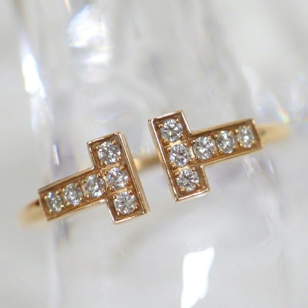 TIFFANY&Co. Tワイヤーリング リング ゴールド 750×ダイヤモンド #14 