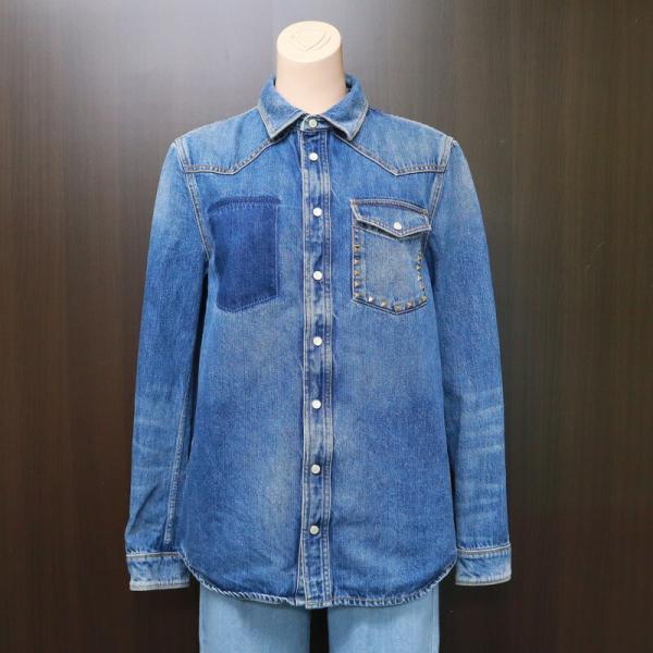 VALENTINO ヴァレンティノ デニムジャケット スタッズ ブルー #46 : JJ