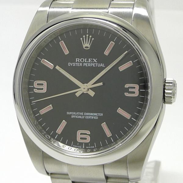 ROLEX（ロレックス） オイスターパーペチュアル 自動巻き SS ブラック