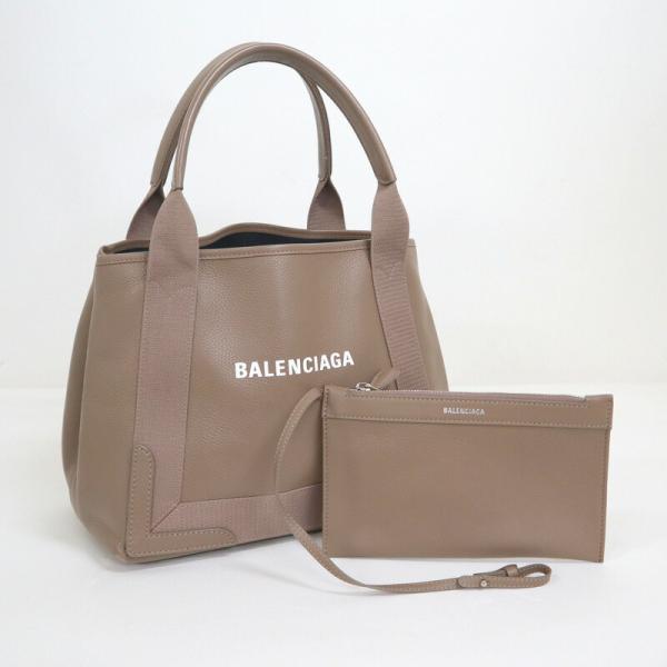 BALENCIAGA バレンシアガ ネイビーカバス S トートバッグ ミンクグレー