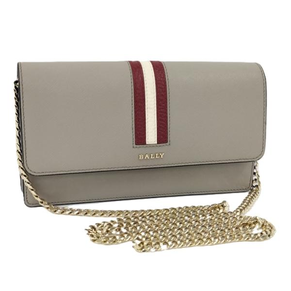 Bally BARRY チェーンウォレット レザー グレー : JJ