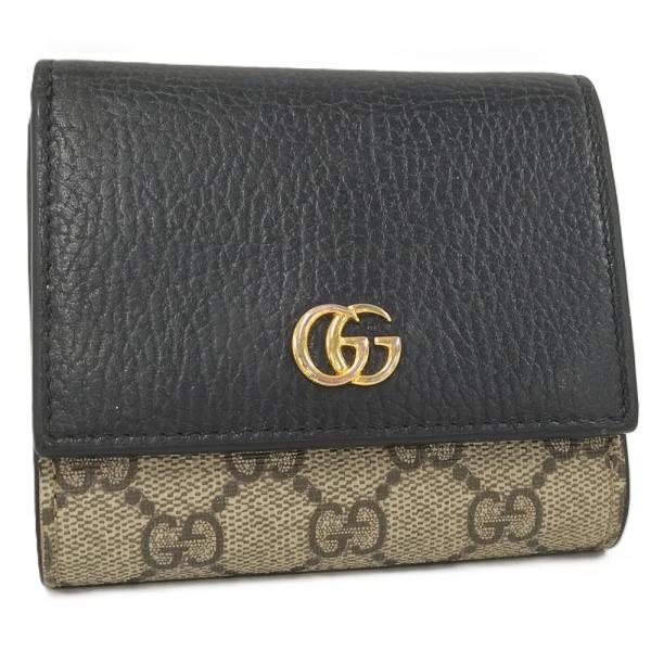 GUCCI（グッチ） GUCCI GGマーモント 三つ折り財布 レザー PVC
