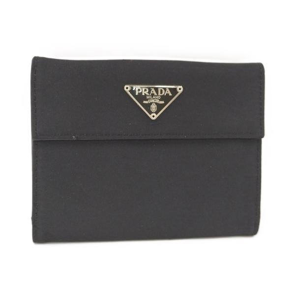 PRADA（プラダ） 二つ折り財布 ナイロン ブラック M523 : JJ