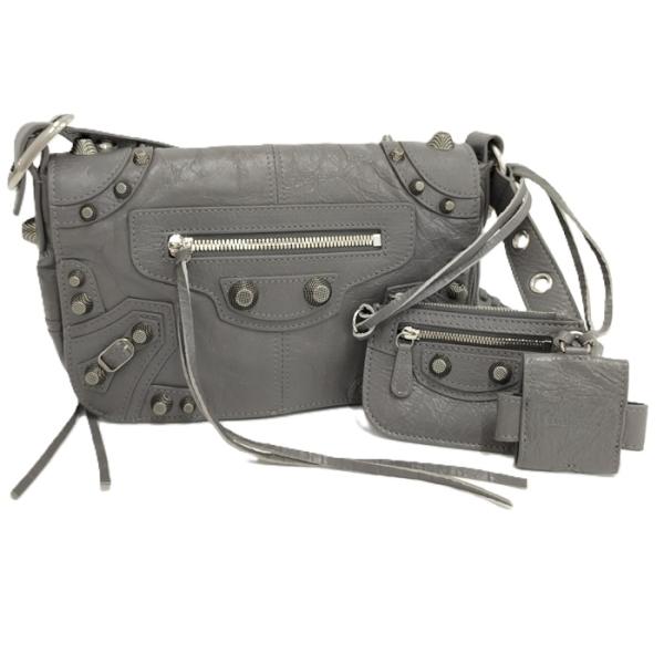 BALENCIAGA ボディバッグ グレー 美品 正規品 ショルダーバッグ BALENCIAGA ショルダーバッグ グレー