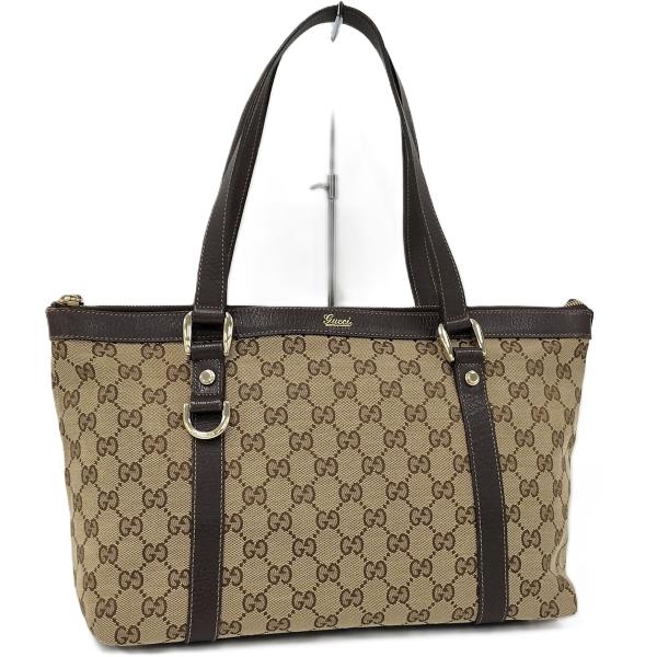 GUCCI（グッチ） トートバッグ GGキャンバス レザー キャンバス