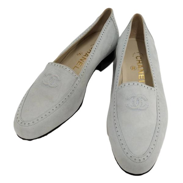 CHANEL（シャネル） ローファー ココマーク スエード 表記サイズ36