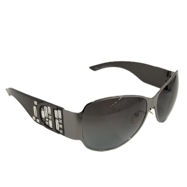 Dior ブラック ストーン付きサングラス Christian Dior サングラス プラスチック ラインストーン