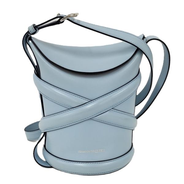 まさとや　Alexander McQueen Alexander McQueen カーブ ショルダーバッグ レザー ライトブルー : JJ