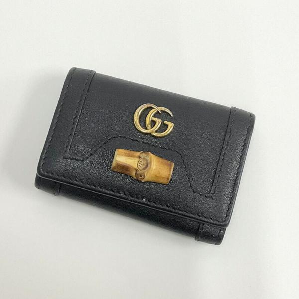 GUCCI グッチ バンブー 6連キーケース レザー ブラック 658636 : JJ