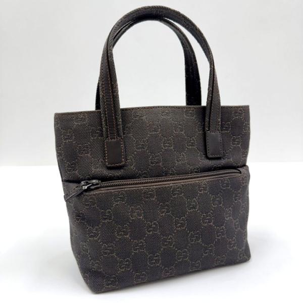 GUCCI グッチ ミニトート GGキャンバス×レザー ブラウン 105651 : JJ