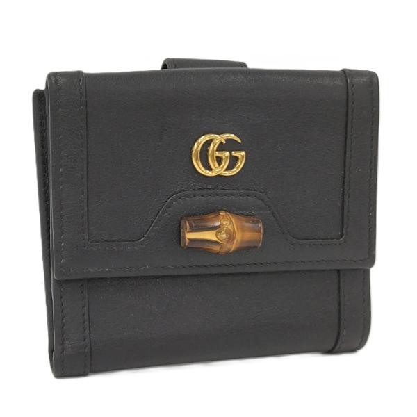 GUCCI バンブーレザー ブラックダイアナ 671789・2184 GUCCI（グッチ） バンブーレザー ブラックダイアナ 671789・2184 : JJ