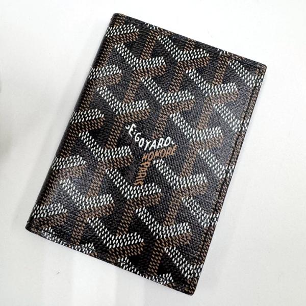 GOYARD ゴヤール サンマルク カードケース レザー ブラック×ブラウン