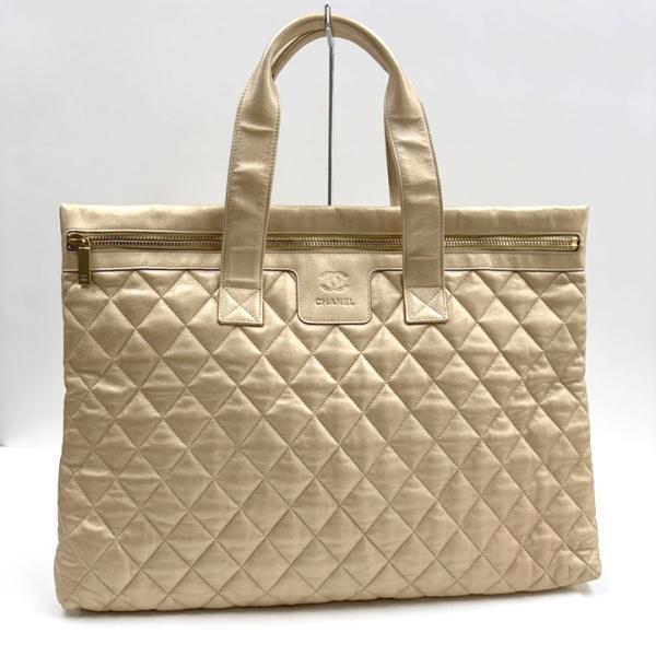CHANEL シャネル コココクーン ハンドバッグ シャンパンゴールド レザー CHANEL シャネル コココクーン ハンドバッグ シャンパンゴールド