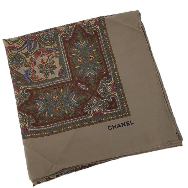 CHANEL（シャネル） 大判スカーフ ペイズリー柄 シルク マルチカラー