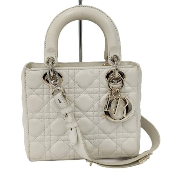 Dior ディオール LADY D-Lite カナージュ ホワイト Dior レディディオール カナージュ ホワイト シャンパンゴールド金具